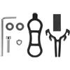 POPETPOP Supporto per Numero Gara Bici Staffa Luce, Nero Leggero | Antiscivolo e Facile da Installare, Protegge da Graffi, Plastica e Metallo, per Corsa su Strada