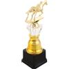 JOINPAYA Statuetta Equestre Cavallo in Plastica con Base Rinforzata | Scultura di Cavallo, Sezione per Incisione Personale, per Casa e Riconoscimenti Squadra Campionato