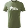 DRAGOWA Spartan t-shirt army a maniche corte per bambini, oliva,