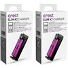 Efest Slim K2 - Caricatore multiplo (batterie non incluse) per 18650 10440 14500 16340 17340 18350 18490 18500 26500 26650 20700 21700