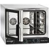 Forno Elettrico a Convenzione e grill - 4 Teglie GN 1/1 - Pannello meccanico - Porta a bandiera (cerniere a sinistra)