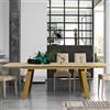Target Point Tavolo allungabile MARTE con piano in gres o vetro temperato - TARGET POINT