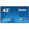 IIYAMA - PROLITE LE4341S-B2 Pannello piatto per segnaletica digitale 108 cm (42.5') LCD 350 cd /m² Full HD Nero 18/7 - SPEDIZIONE GRATUITA