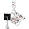 Vegaine Ciondoli fantasma di Halloween per braccialetto Horror Zucca Bead Charm per gioielli da donna