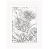 KEK Amsterdam Carta da parati in tessuto non tessuto Engraved Flowers - Grigio, Bianco