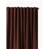 Ellos Tenda oscurante in velluto con multibanda Rosanna, larg. 140 cm - Marrone