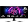 MSI MPG 346CQRFDE X24 Monitor PC 86,4 cm (34") 3444 x 1440 Pixel UltraWide Quad HD LED Nero [9S6-3DD94M-002]