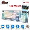 RK Tastiera Meccanica RK ROYAL KLUDGE S98 con Schermo TFT Integrato, 98 Tasti RGB, BT5.0/2.4G/USB-C, Wireless per Gamer, Hot Swappable
