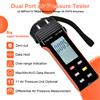 HoldPeak Manometro digitale differenziale BT-189B con registrazione dati, adatto per l'industria automobilistica e i sistemi HVAC