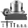 SucceBuy Tavola rotante per fresatura di precisione Modello verticale orizzontale da 4''/100 mm con strumenti di indicizzazione a 3 griffe per fresatrici