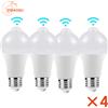 PIBAOGU 4 pz LED Sensore di Movimento Lampadina 15 W 18 W Illuminazione Esterna Lampadina A Induzione Lampada Per Soggiorno Camera Da Letto Corridoio Garage