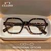 CLLOIO Occhiali da donna Trend Street Style Montature poligonali a cambiamento graduale Filtro luce blu Occhiali da lettura Miopia personalizzabile