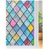 BUNPIG Pellicola Privacy per Finestre, Pellicola per Vetri Colorati, Pellicola Arcobaleno per Finestre, Pellicola Decorativa Riutilizzabile Non Adesiva per Interni