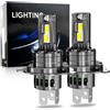 APMATAUTO 2 pezzi H4 LED potenti lampadine per fari auto 9003 HB2 abbaglianti e anabbaglianti 30000LM luci auto super luminose lampade a LED Turbo 12V 6000K