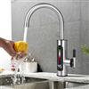 Jugacool Rubinetto elettrico istantaneo per acqua calda e fredda senza serbatoio 3000W 220V 3sec con display digitale a LED Scaldabagno per rubinetto a riscaldamento rapido da cucina
