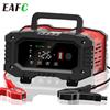 EAFC 12V/24V Portatile 20A Caricabatteria per auto moto 7-Segmento caricabatterie intelligente Litio AGM GEL Batteria al piombo-acido LiFePO4