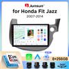 Junsun Autoradio Junsun Wireless CarPlay Android Auto per Honda Jazz Mk2 (GE) 2007-2014 con ventola di raffreddamento integrata, navigatore GPS Android, lettore multimediale, WiFi, DSP, RDS, BT, SWC, schermo