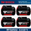Ddadache Batteria agli ioni di litio professionale originale per Bosch GBA 18V 8.0Ah con LED per caricabatterie Bosch 18V Sostituzione BAT609G BAT622 BAT618G