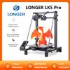 Longer Stampante 3D LONGER LK5 Pro Design triangolare pre-assemblato al 90% Area di stampa grande ventola a doppio ventilatore 30 * 30 * 40 cm Touchscreen a colori da 4,3 pollici