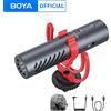 BOYA BY-MM1 Microfono shotgun AI per fotocamera per iPhone 15-17, smartphone Android, fotocamere, computer, registrazione video e vlogging