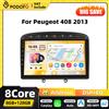 Podofo Qualcomm Carplay 2DIN Lettore multimediale per auto Android per Peugeot 308 408 2007 2008-2015 Navigazione GPS 4G WIFI FM RDS