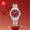 OLEVS 9945 Eleganti orologi originali da donna, orologio al quarzo impermeabile, luminoso, con data automatica, orologio da donna, regalo, lunetta con diamanti