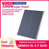 Pannello Solare 500W 12V ad Alta Efficienza, Modulo Fotovoltaico Monocristallino, Adatto per Sistemi Off-Grid in Camper/Casa