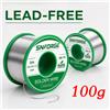 NONE Senza piombo filo stagno per saldatura Sn99.3Cu0.7 99,3% stagno, rotolo saldante anima colofonia, flussante no-clean, fusione facile, riparazione elettronica PCB SMD DIY, 0.6/0.8/1.0mm 20g/50g