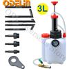 SINKEE Sistema di Riempimento Olio per Trasmissione Manuale 8 Pezzi 3L con Pompa Manuale o Pneumatica per Cambio Automatico con Adattatori