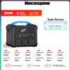 Necespow S2000 Stazione di Alimentazione 2000W, 1024Wh, Potenza di Picco 3000W, Onda Sinusoidale Pura, Ricarica 0-80% in 1 Ora, 3×AC + PD100W + QC3.0 + Porta Accendisigari, Ricarica Solare/Auto/AC,