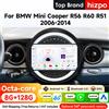 Hizpo Autoradio Android 9 Pollici per BMW Mini Cooper R56 R60 R51 2006 - 2015 con Carplay GPS Navigazione Stereo RDS DSP 4G BT Multimedia 360 ° CAM