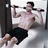 NONE Barra per trazioni regolabile da 60-100 cm, barra orizzontale portatile per fitness domestico, barra per allenamento facile da installare per allenamento di forza di braccia, petto e spalle