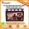 Podofo Autoradio Wireless Carplay Android Auto da 9 pollici per Kia Morning/Picanto 2007/EURO STAR 2001-2011 Lettore Multimediale MP5 BT FM 2din Autoradio Head Unit SWC Sistemi Intelligenti per Auto