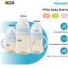 MAMIJOY Biberon 160/240/300ml a bocca larga con manico, scala termocromatica, tappo concavo, biberon per neonati, SENZA BPA e BPS PS73
