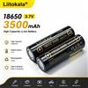liitokala Batteria Ricaricabile Liitokala 18650 3.7V 3500mAh per Torcia, Ventilatore Portatile, Faro, Lampione Solare - Batterie 100% Originali