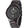 GREENTREEN Orologio da Uomo in Legno Analogico: Movimento al Quarzo Giapponese - Comodo per Uso Quotidiano - Regalo di Natale e di Compleanno per Papà Marito Figlio