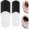 Sikeydels 24 Pezzi Di Protezioni Per Tallone, 12 Paia Toppe per la Riparazione del Tallone in Pelle,Protezione Interna del Tallones Tacco Alto, Ripara e Proteggi le tue Scarpe(Nero, Bianco)