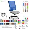 SEIPO MESH TIPO 1 MH0009 Poltrona schienale alto in rete Movimento sincronizzato "R4" SEIPO TESSUTO V