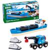 BRIO World - nave portacontainer con autogru
