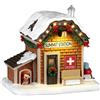 Lemax Ski Patrol Summit Station 64679 - Stazione Sciistica Luminosa in Resina