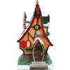 Lemax No. 4 Elf Lane 24018 - Casa degli Elfi Luminosa con Camino Candy Cane