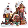 Lemax Elf Made Toy Factory 75190 - Fabbrica di Giocattoli Animata con Luci e Musica