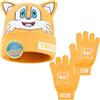 Get Trend SONIC THE HEDGEHOG Berretto e Guanti Invernali Bambino 4-12 Anni, Calda Accogliente Accessori Invernali, Regalo Bambino