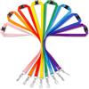 saerryor Breakaway Lanyard for Card Holders, Quick Release Lanyards with Safety Breakaway Clip and Oval Clasp, Durable Rainbow Neck Safety Lanyards Straps for Name Badge Holders without Holders