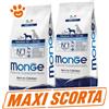 Monge Dog Natural Superpremium Medium Puppy e Junior Pollo - SCORTA CONVENIENZA - Sacco da 12 Kg - 7 confezioni