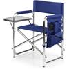 Picnic Time ONIVA - Sedia sportiva con tavolino, sedia da spiaggia, sedia da campeggio per adulti, colore: blu navy