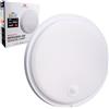 Maclean MCE525 Lampada LED con Sensore di Movimento | PIR 10W IP65 Neutral 4000K 1000lm Lampada da soffitto per Interni ed Esterni con Funzionamento Continuo | Classe energetica F (Bianco)