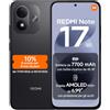XIAOMI REDMI Note 17 5G, Smartphone 8+256GB, Black, Batteria da 7700 mAh | Snapdragon® 4 Gen 4, Ricarica Turbo 45W, Display AMOLED FHD+ 6,99" Protezione Occhi, Xiaomi HyperOS, IP65, Fotocamera 50MP