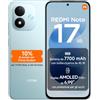 XIAOMI REDMI Note 17 5G, Smartphone 6+128GB, Sky Teal, Batteria da 7700 mAh | Snapdragon® 4 Gen 4, Ricarica Turbo 45W, Display AMOLED FHD+ 6,99" Protezione Occhi, Xiaomi HyperOS, IP65, Fotocamera 50MP