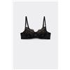 Tezenis Reggiseno Balconcino Paris Essential Details Donna Nero